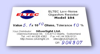 Eltec resistors are delivred with their exact ohmic value (in small quantities)